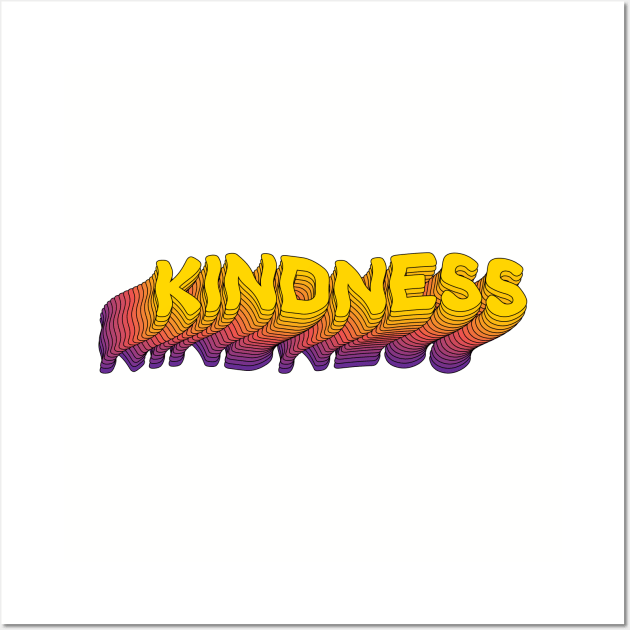 Kindness - Be Kind Wall Art by Zen Cosmos Official